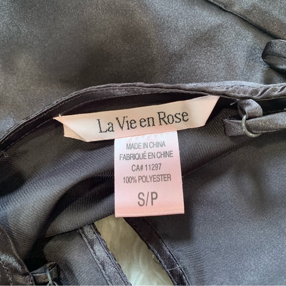 La Vie En Rose button cutout silky slip dress - Picture 4 of 4